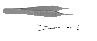 Пінцет Micro-Adson 1х2, 15см